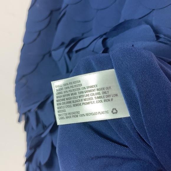 ❤️ 🆕 CAT & JACK Target Navy Nightfall Blue Metallic Gold Scalloped Dress XS - Picture 8 of 8